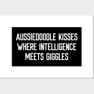Aussiedoodle Kisses Where Intelligence Meets Giggles Posters and Art